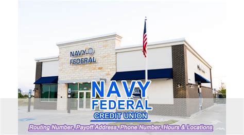 Navy Federal Credit Union Finance Payoff Address 2024 Routing Number