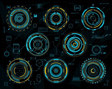 Hud Futuristic Interface Vector Art PNG Hud Futuristic Graph Circular