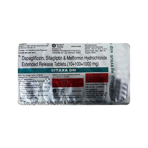 Buy Sitaxa Dm Tablet S Online At Upto Off Netmeds