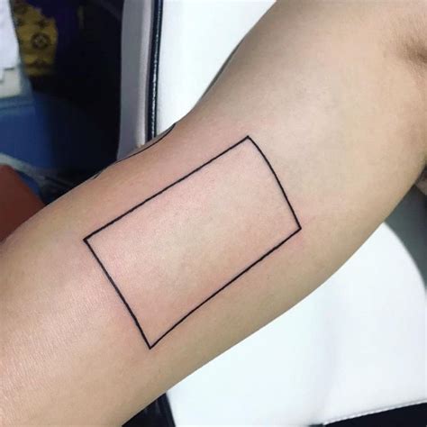 Rectangular Tattoo By Makassar Rocktattoo Tattoogrid Net