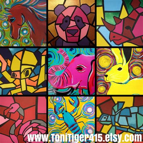 Custom Cubism Animal Custom Painting picasso's - Etsy