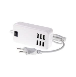 6 Port Multi USB HighQ Fast Charger for Cubot KingKong X 5G - Maxbhi.com