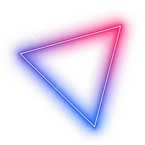 Neon Triangle White Transparent Neon Triangle Frame Neon Triangle