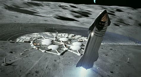 Spacex Starship Stunning New Concept Art Reveals Nasas Lunar Lander