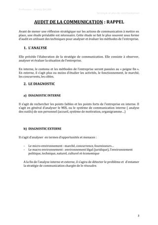 Strategie De Communication PDF