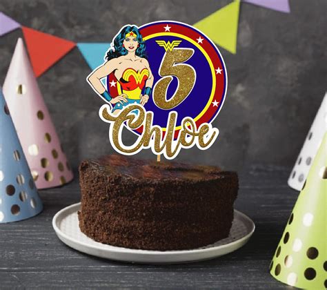 Wonder Woman Cake Topper Printable