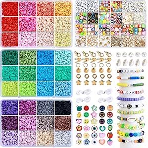 Amazon Greentime Pcs Clay Beads For Bracelet Making Kit