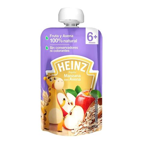 Papilla Heinz Pouch Sabor Manzana Con Avena G Walmart