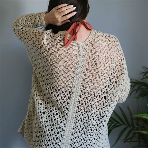 Crochet An Easy Lacy Spring Cardigan Mj S Off The Hook Designs