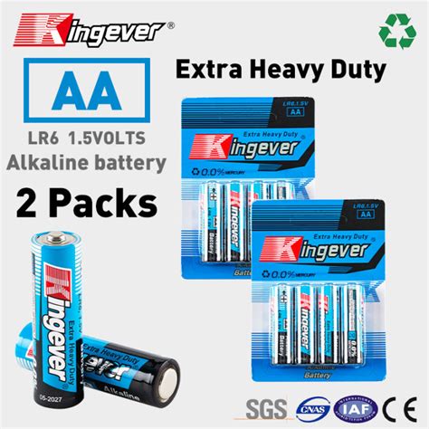 Kingever Extra Heavy Duty Aa Lr6 Alkaline Battery 4pcspack Lazada Ph