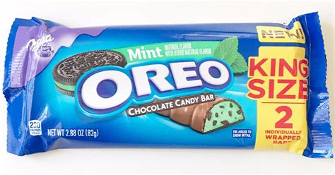 Oreo Mint Flavored Chocolate Candy Bar Review Popsugar Food