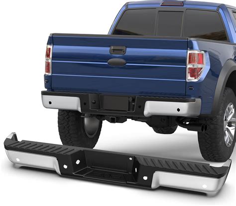 Dicmic Rear Step Bumper Assembly Wmax Tow Hitch And Parking Aid Sensor Hole