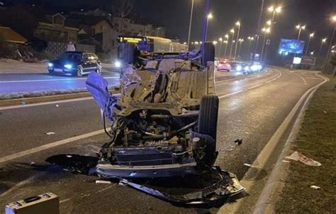 Tragična nesreća kod Mostara Automobil se od jačine udara prevrnuo na