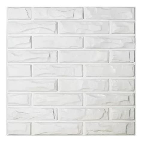 Panel Para Decorar Pared Pieza Decoform X Cm D Pvc Color Blanco