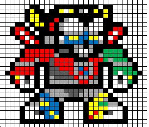 Voltron Lions Perler Bead Design Perler Beads Designs Fuse Bead