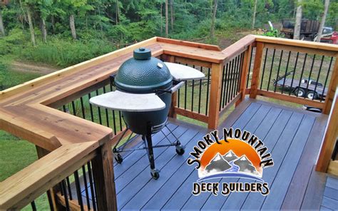 Deck Railing With Bar Top Perfect For Cooking Modern Deck By