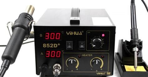 Yh D In Lead Free Soldering Station Hot Air And Iron Smd Rework Station Digital Welding
