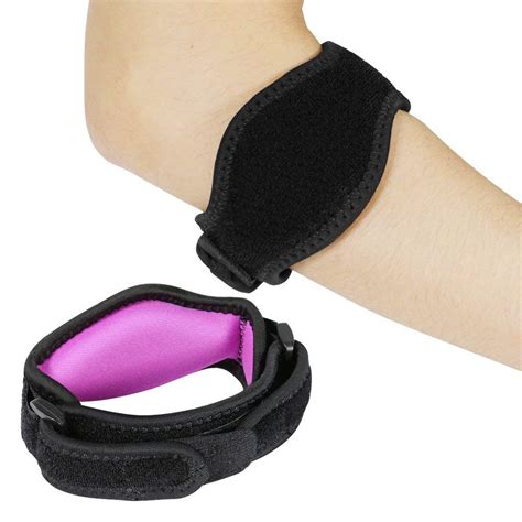 Coolmade 2 Pack Elbow Brace Tennis Elbow Brace With Compression Pad For Both Men And Womenpink