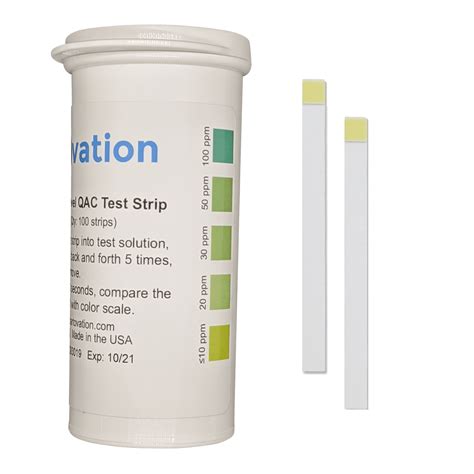 Low Level Residual Quaternary Ammonium Qac Multi Quat Test Strips