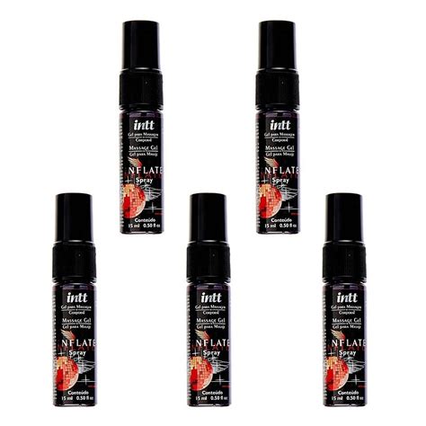 INTT INFLATE GEL SPRAY DO CRESCIMENTO PENIANO 15 ML KIT 5