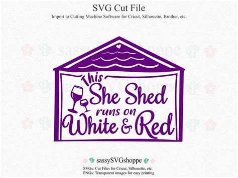 She Shed Svg Funny She Shed Sign Printable For She Shed Etsy She