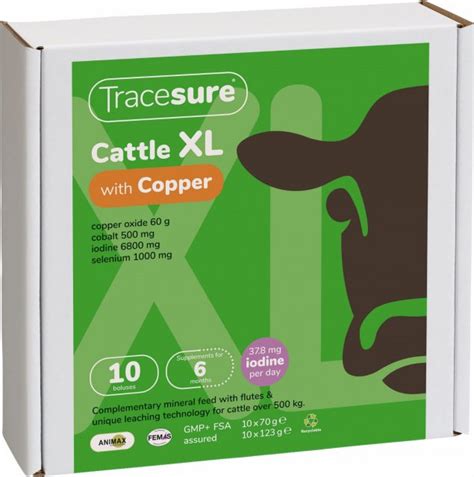 Tracesure Cattle XL With Copper 10 Pack Cattle Supplement