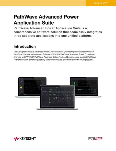 PathWave Advanced Power Application Suite PDF Asset Page Keysight