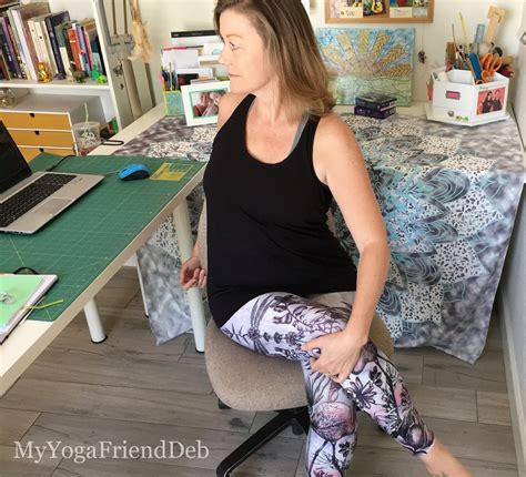 Seated Twist In A Chair — My Yoga Friend Deb