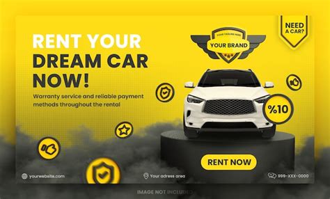 Premium Psd Car Rent Web Banner Template Premium Psd