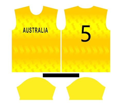 Premium Vector | Australia cricket team sports kid design or Australia cricket jersey design