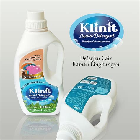 Jual Deterjen Cair Laundry Ramah Lingkungan Klinit 1 Liter Shopee