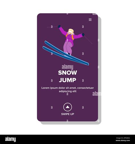 Snow Jump Vector Stock Vector Image And Art Alamy