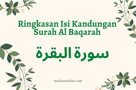 Detail Isi Kandungan Surat Al Baqarah Ayat Koleksi Nomer