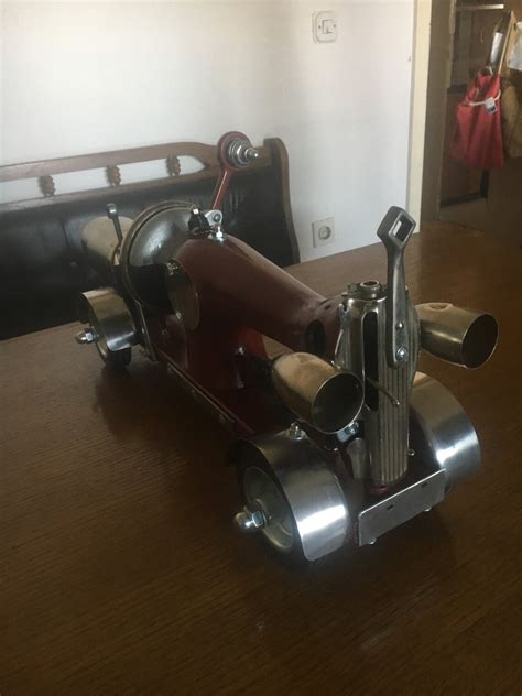 Sewing Machine Hot Rod Car Man Cave Decor Scrap Metal Art Metal Sculpture Vintage Sewing Machine