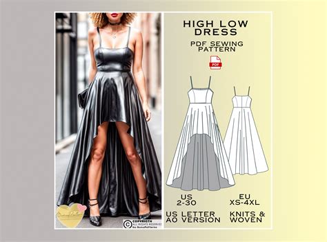 High Low Prom Dress Patterns