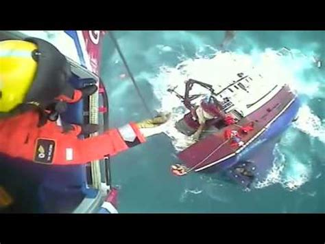 Uk Coast Guard Rescues Five People From Sinking Boat In Dramatic Video