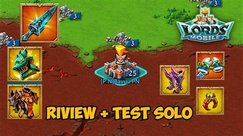 Riview Proses Akun Trap Test Di Solo T4 Gear Mytick Lords Mobile