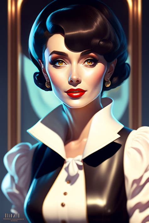 Lexica Full Body From Above Audrey Hepburn As Elizabeth From Bioshock Infinite Black Hair