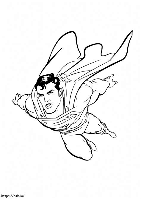 Free Printable Superman Coloring Page