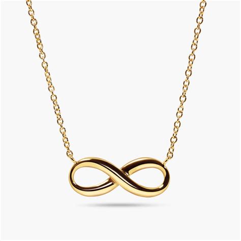 18ct Yellow Gold Infinity Necklace Cerrone Jewellers