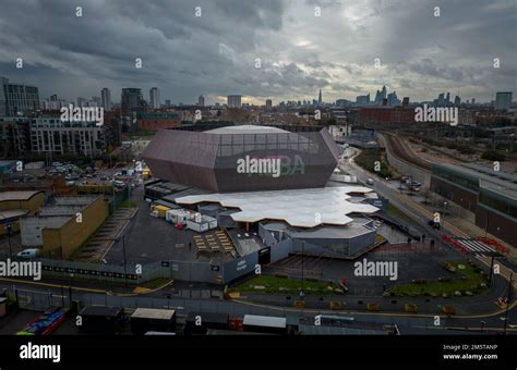 ABBA Arena in London - aerial view over the concert hall - LONDON, UK ...