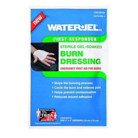 Rapid Fire And Safety Ltd Water Jel Sterile Burn Dressing 10cm X 10cm