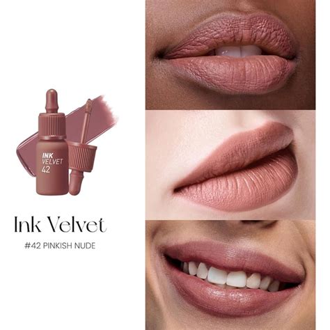 PERIPERA Ink Velvet 042 Pinkish Nude Матовый тинт для губ 4г