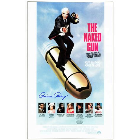 Priscilla Presley Signed The Naked Gun 1117 Movie Poster Schwartz Sports Memorabilia