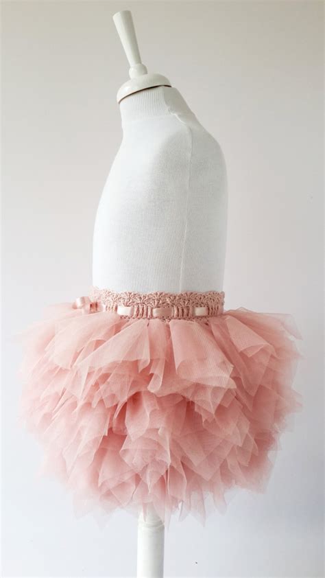 Blush Pink Playful Tutu Skirt Ruffle Tulle Skirt Frilly Etsy