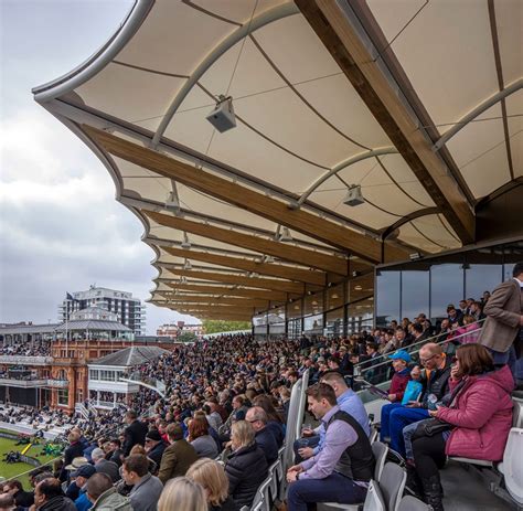 Populous Updates Lords Cricket Stand With Fan Shaped Roof Free