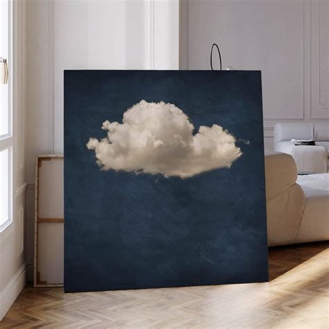 Abstract Cloud Wall Art Canvas Farmhouse Decor Cottagecore Framed