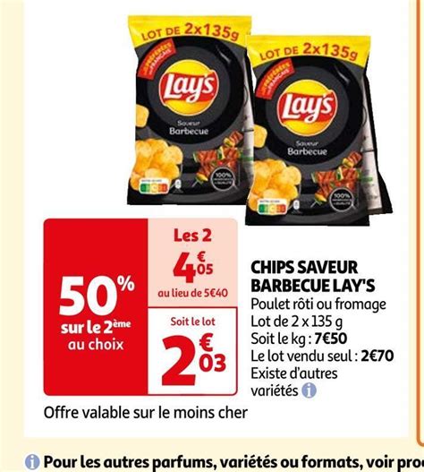 Promo Lay S Chips Saveur Barbecue Chez Auchan