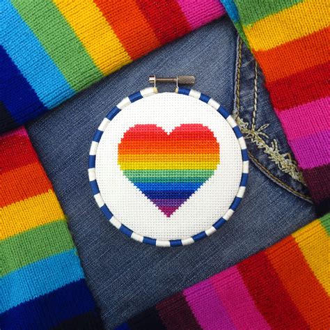 LGBTQ Cross Stitch Pattern Lesbian Cross Stitch Gay Pride Etsy