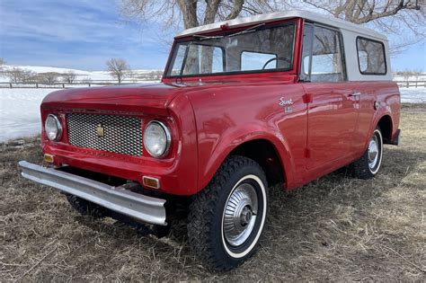 1965 International Harvester Scout 80 Travel Top 4x4 3 Speed For Sale On Bat Auctions Sold For